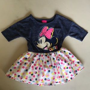 Disney brand. Size 12 months. Minnie Mouse dress.